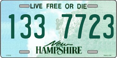 NH license plate 1337723
