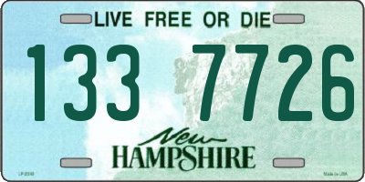 NH license plate 1337726