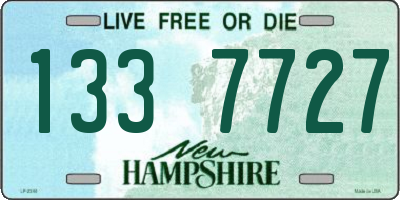 NH license plate 1337727