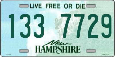 NH license plate 1337729