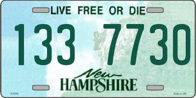 NH license plate 1337730