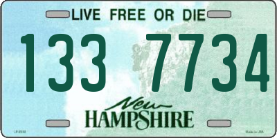 NH license plate 1337734