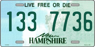 NH license plate 1337736