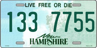 NH license plate 1337755