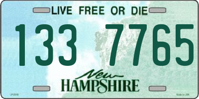 NH license plate 1337765