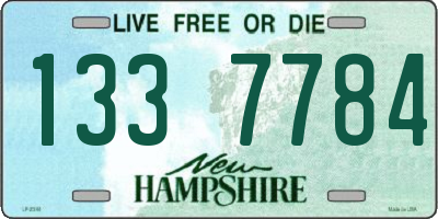 NH license plate 1337784