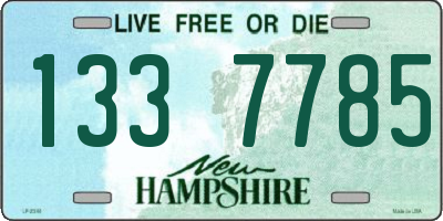 NH license plate 1337785
