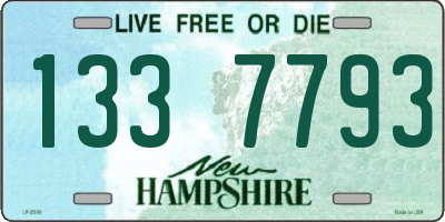 NH license plate 1337793