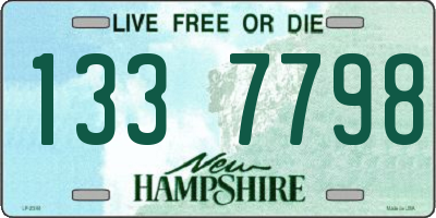 NH license plate 1337798