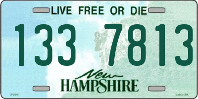 NH license plate 1337813