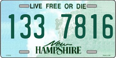 NH license plate 1337816