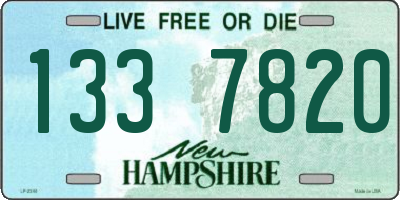 NH license plate 1337820