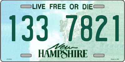 NH license plate 1337821