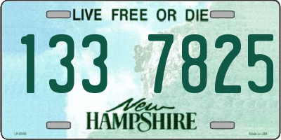 NH license plate 1337825