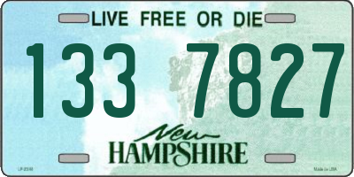 NH license plate 1337827