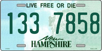 NH license plate 1337858