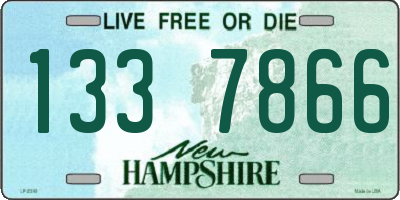 NH license plate 1337866