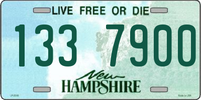 NH license plate 1337900