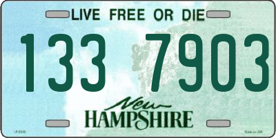 NH license plate 1337903