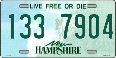 NH license plate 1337904