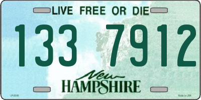NH license plate 1337912