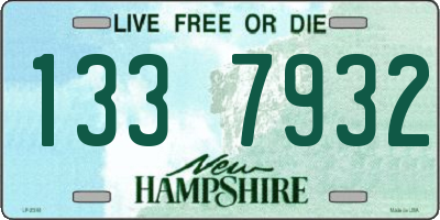 NH license plate 1337932