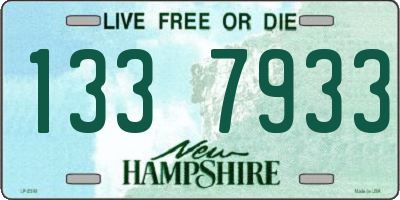 NH license plate 1337933