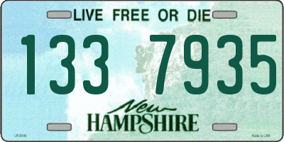 NH license plate 1337935