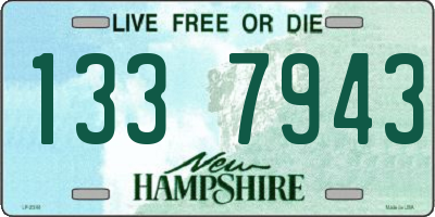 NH license plate 1337943