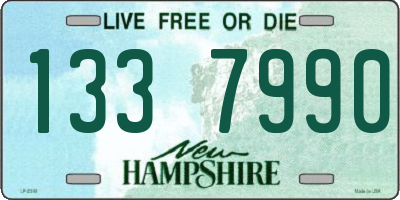NH license plate 1337990