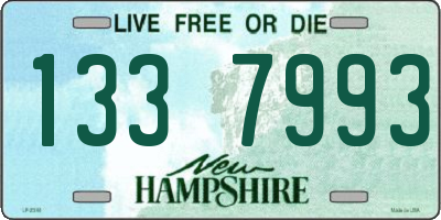 NH license plate 1337993