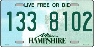 NH license plate 1338102