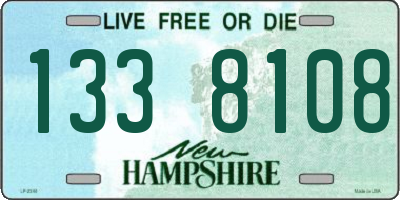 NH license plate 1338108