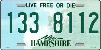 NH license plate 1338112