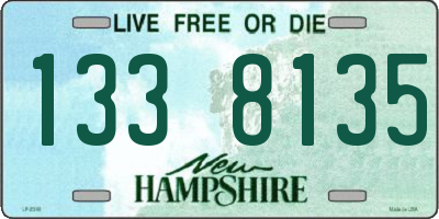 NH license plate 1338135