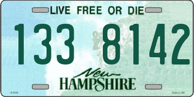 NH license plate 1338142