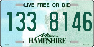 NH license plate 1338146