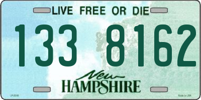 NH license plate 1338162