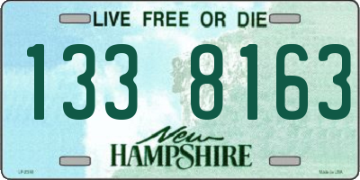 NH license plate 1338163
