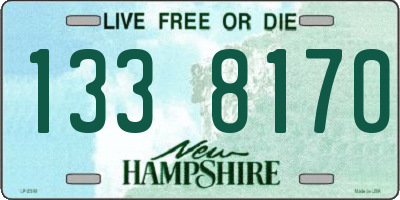NH license plate 1338170