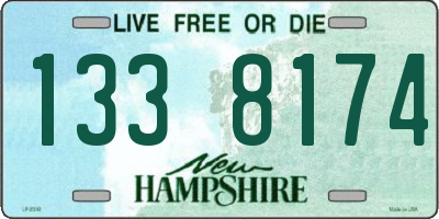 NH license plate 1338174