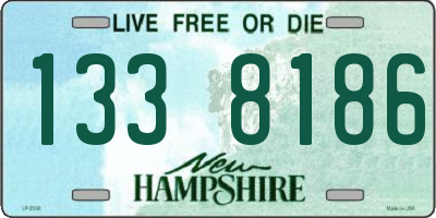 NH license plate 1338186