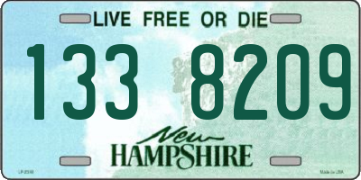 NH license plate 1338209