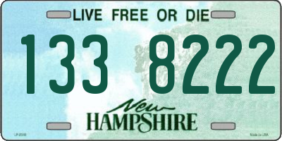 NH license plate 1338222