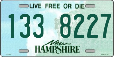 NH license plate 1338227