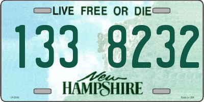 NH license plate 1338232
