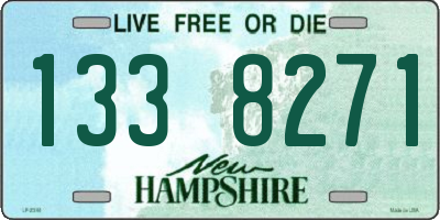 NH license plate 1338271