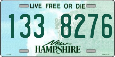 NH license plate 1338276