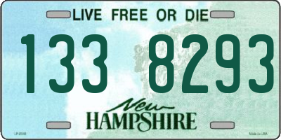 NH license plate 1338293