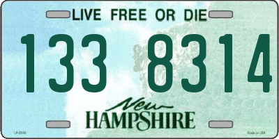 NH license plate 1338314
